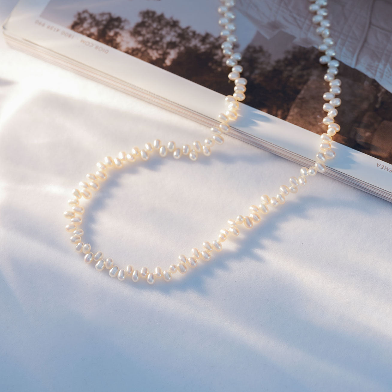 Top Lustre Freshwater Pearl Necklace WN00605 - PEARLY LUSTRE