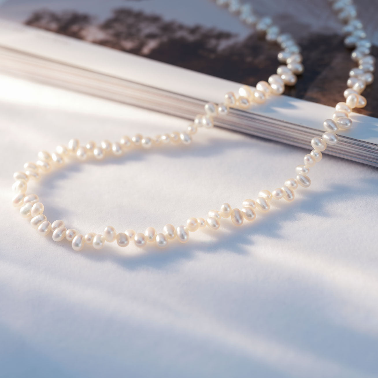 Top Lustre Freshwater Pearl Necklace WN00605 - PEARLY LUSTRE