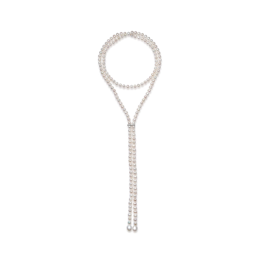 1.25Meter Elegant Freshwater Pearl Necklace WN00611 - PEARLY LUSTRE
