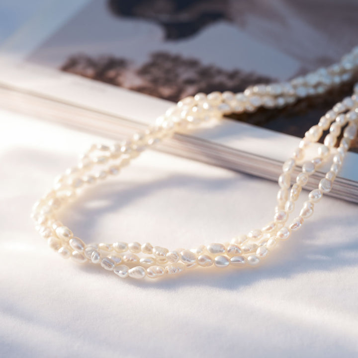 Keshi Freshwater Pearl Necklace WN00612 - PEARLY LUSTRE