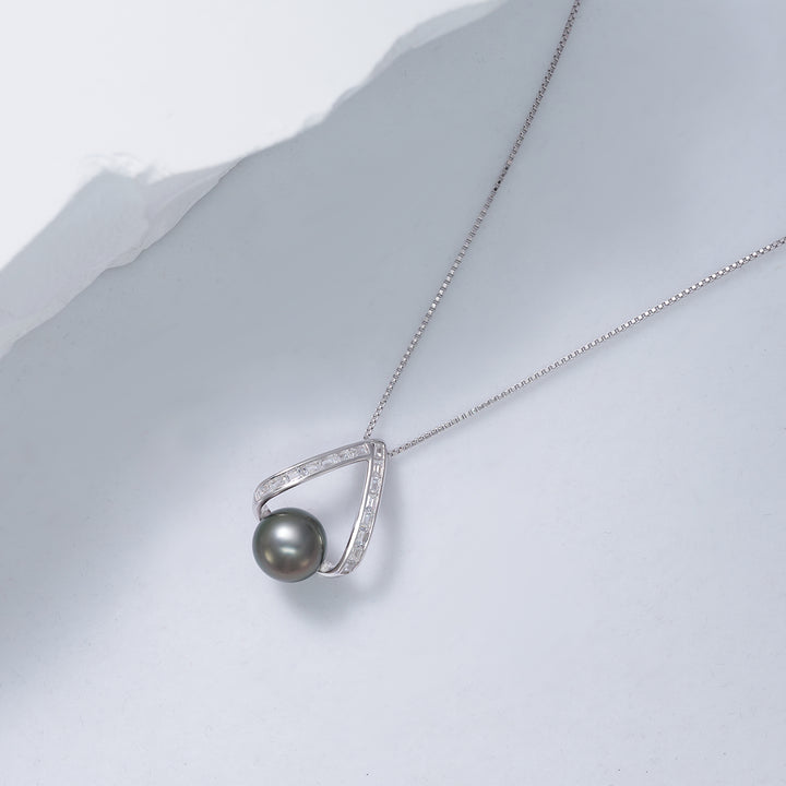 Elegant Tahitian Pearl Necklace WN00613 - PEARLY LUSTRE