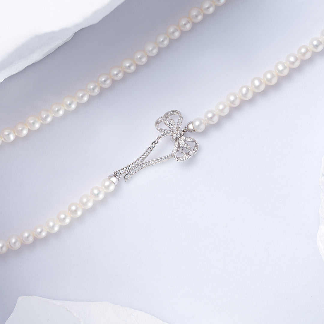 Top Lustre Freshwater Pearl Necklace WN00614 - PEARLY LUSTRE