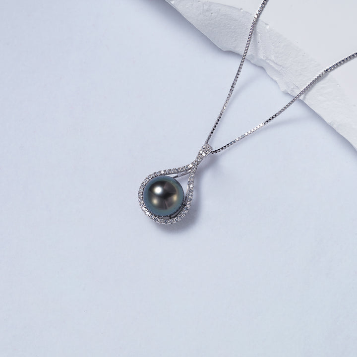 Elegant Tahitian Pearl Necklace WN00619 - PEARLY LUSTRE