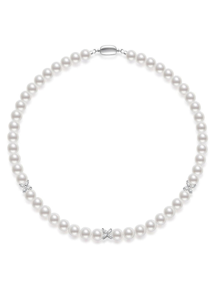 Kalung Mutiara Air Tawar Gred Atas WN00625 | EVERLEAF