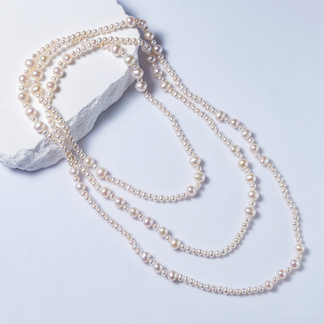 1.5 Meter Long Freshwater Pearl Necklace WN00628 - PEARLY LUSTRE