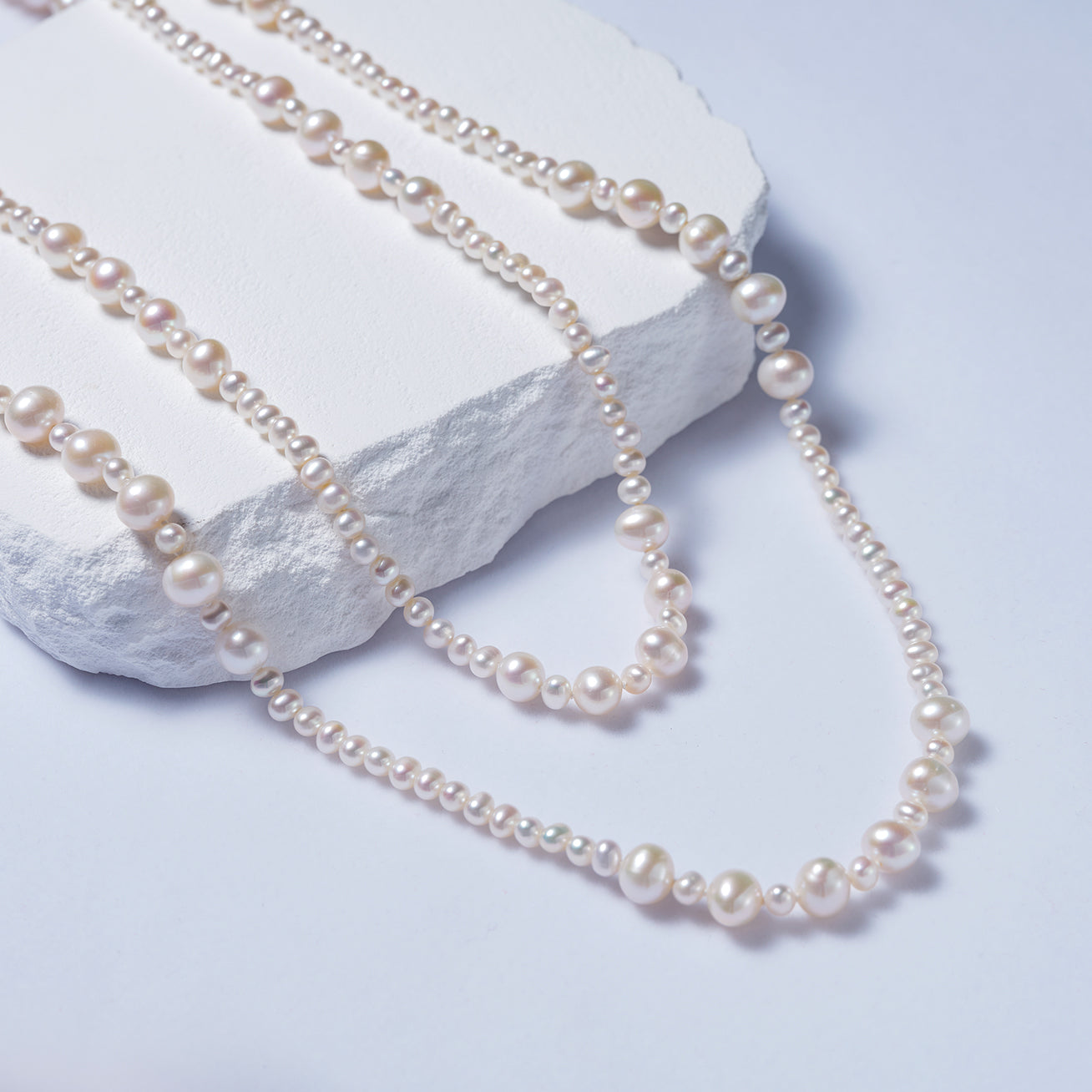 1.5 Meter Long Freshwater Pearl Necklace WN00628 - PEARLY LUSTRE