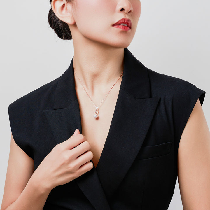 Collar de perlas de agua dulce de primera calidad WN00629 | Colección S