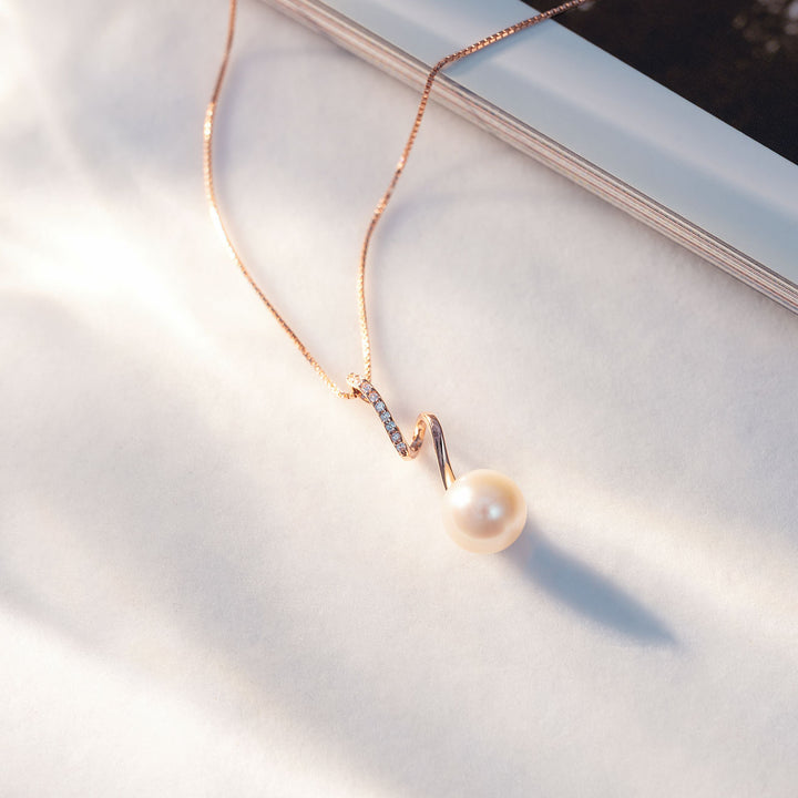 Top Grade Freshwater Pearl Necklace & Earrings Set WS00113 | S Collection - PEARLY LUSTRE