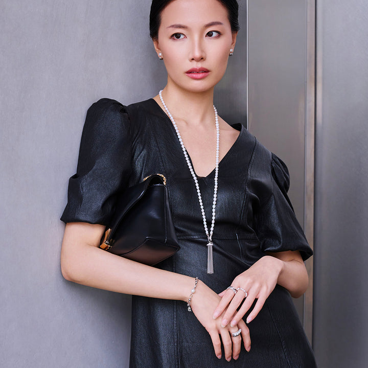 Cheetah Print Freshwater Pearl Multi Style Necklace & Belt WN00633 | SAFARI