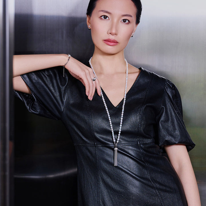 Cheetah Print Freshwater Pearl Multi Style Necklace & Belt WN00633 | SAFARI