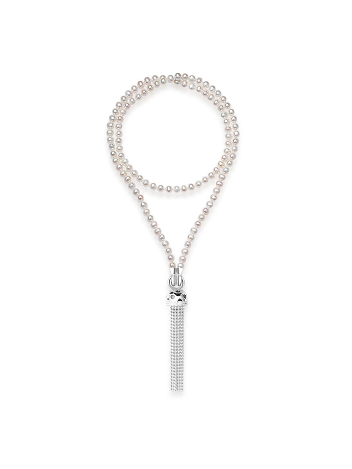 Collana e cintura multi stile con perle d&