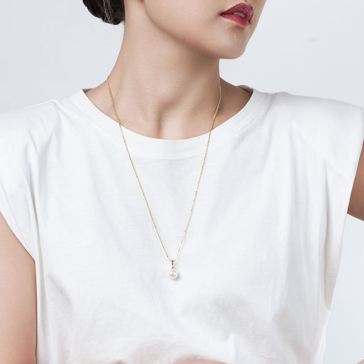 Collar de perlas Edison de grado superior WN00642 | Mezclar y combinar