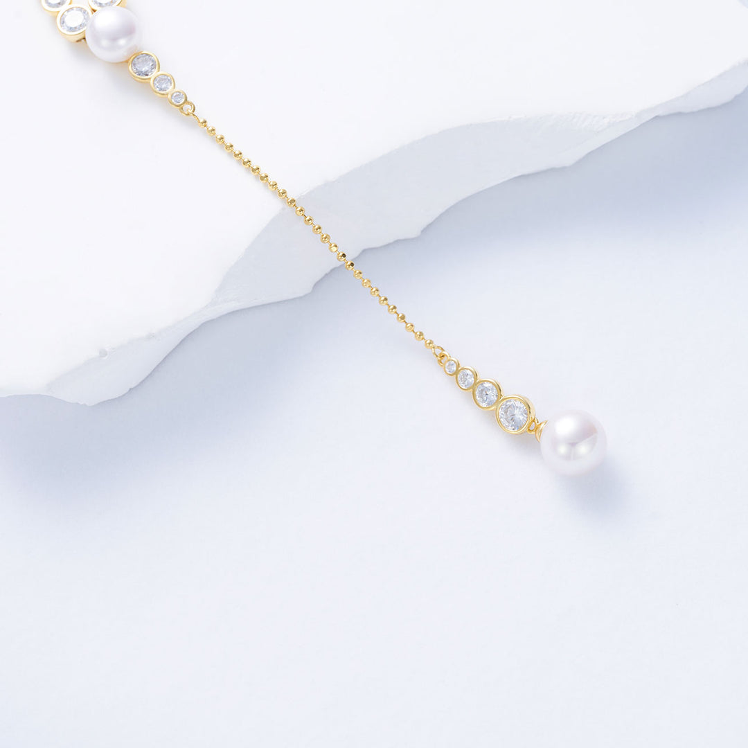Top Grade Edison Pearl Necklace WN00646| BUBBLE - PEARLY LUSTRE