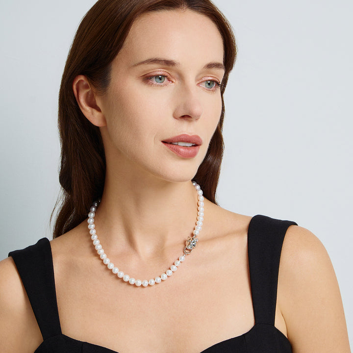 Top Lustre Freshwater Pearl Necklace WN00648 | SAFARI