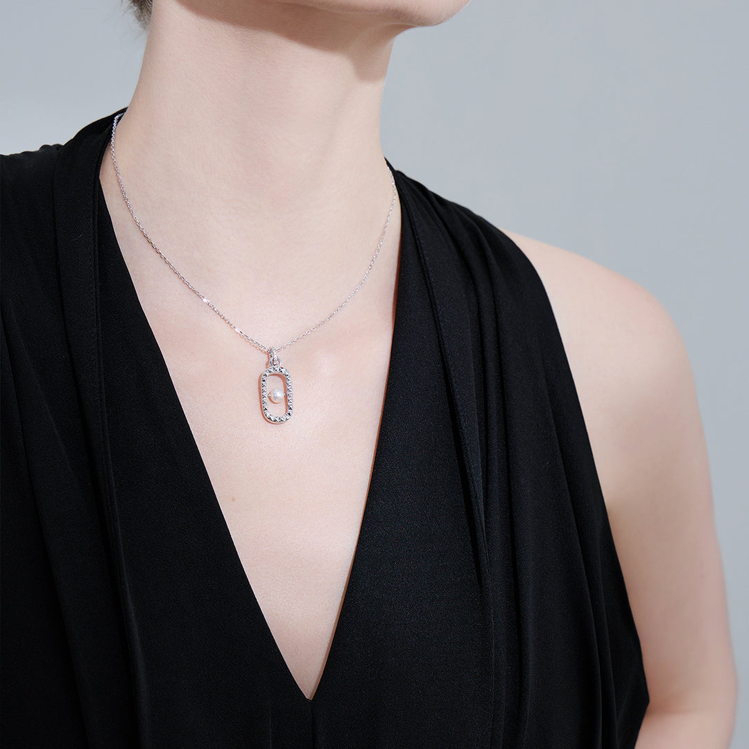 Collier de perles d'eau douce de qualité supérieure WN00650 | CONNECTER