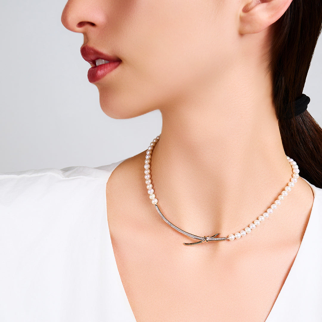 Top Lustre Freshwater Pearl Necklace WN00652 | X Collection