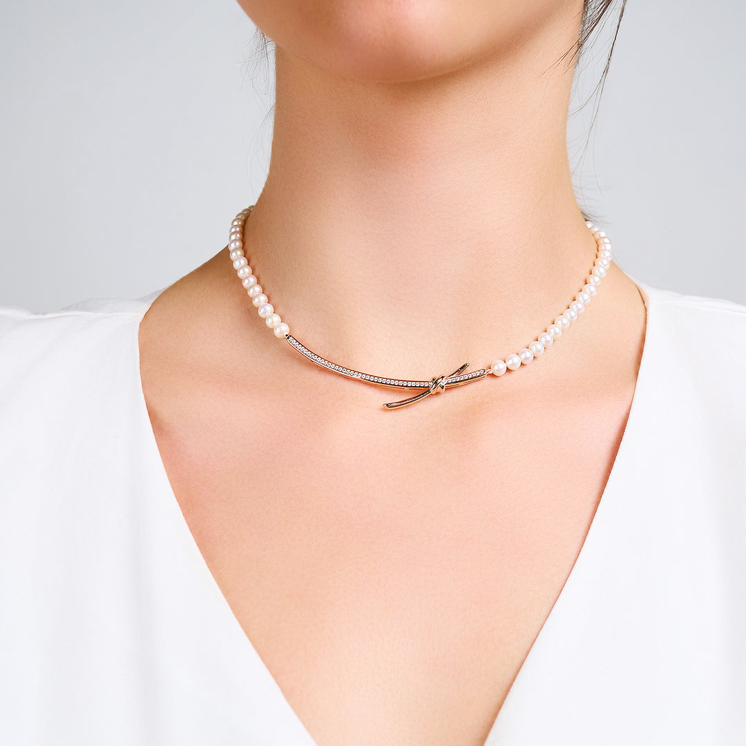Top Lustre Freshwater Pearl Necklace WN00652 | X Collection