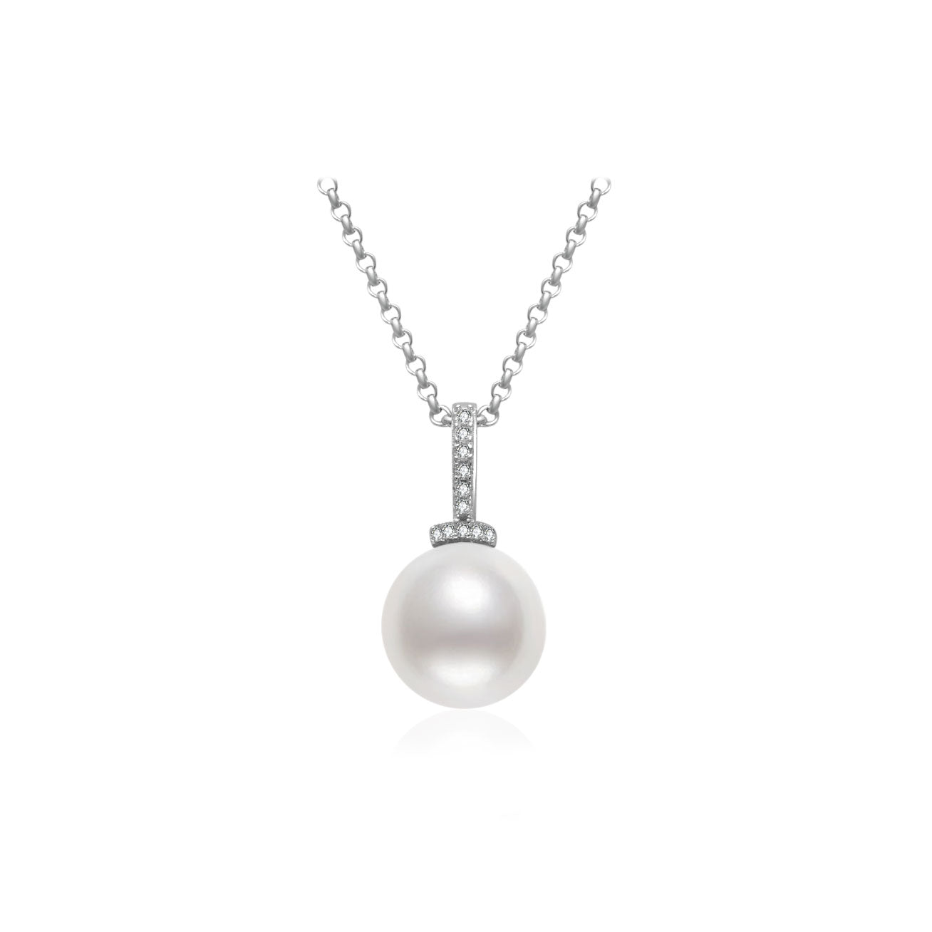 Top Grade Edison Pearl Necklace WN00653 - PEARLY LUSTRE