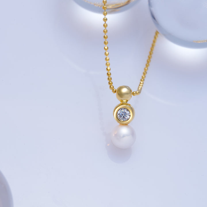 Collar de perlas de agua dulce de primera calidad WN00660| BURBUJA