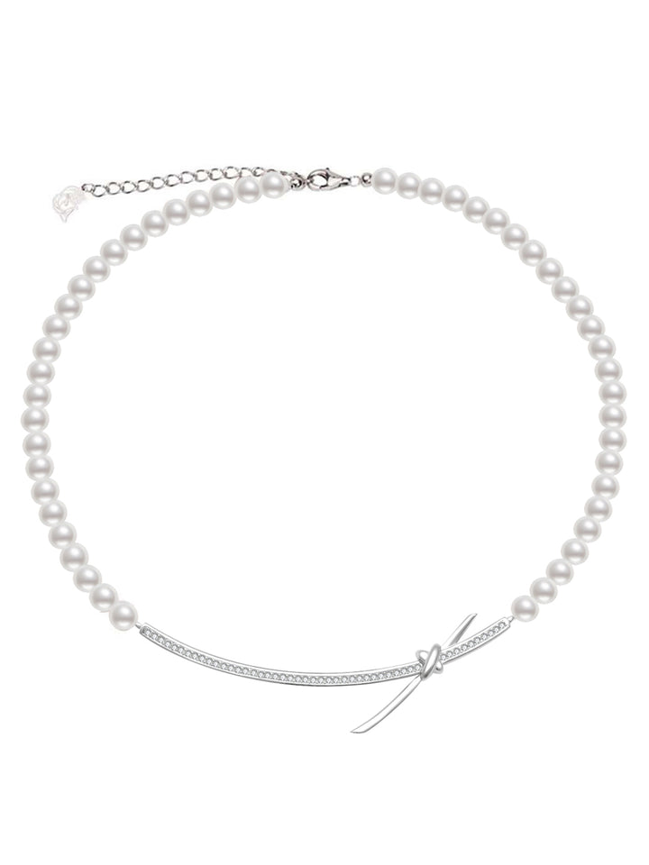 Kalung Mutiara Air Tawar Kilauan Teratas WN00662 | Koleksi X