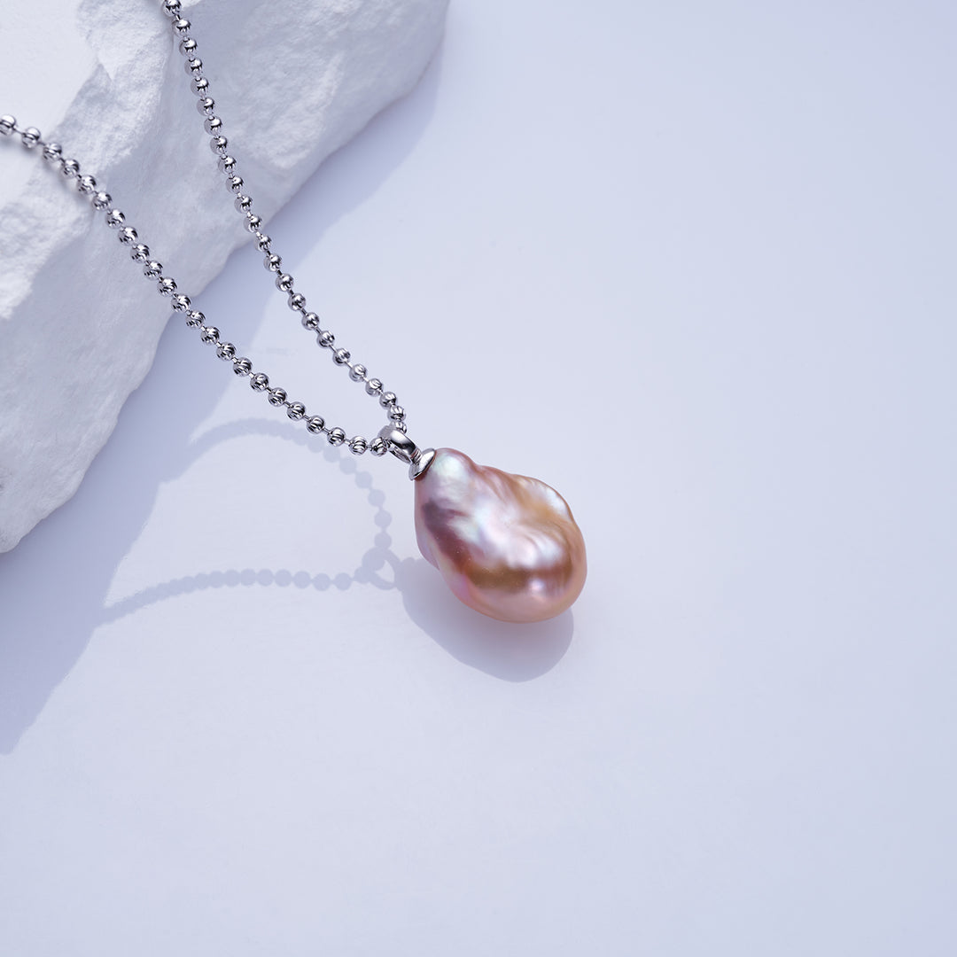 New Yorker Baroque Pearl Necklace WN00685 - PEARLY LUSTRE