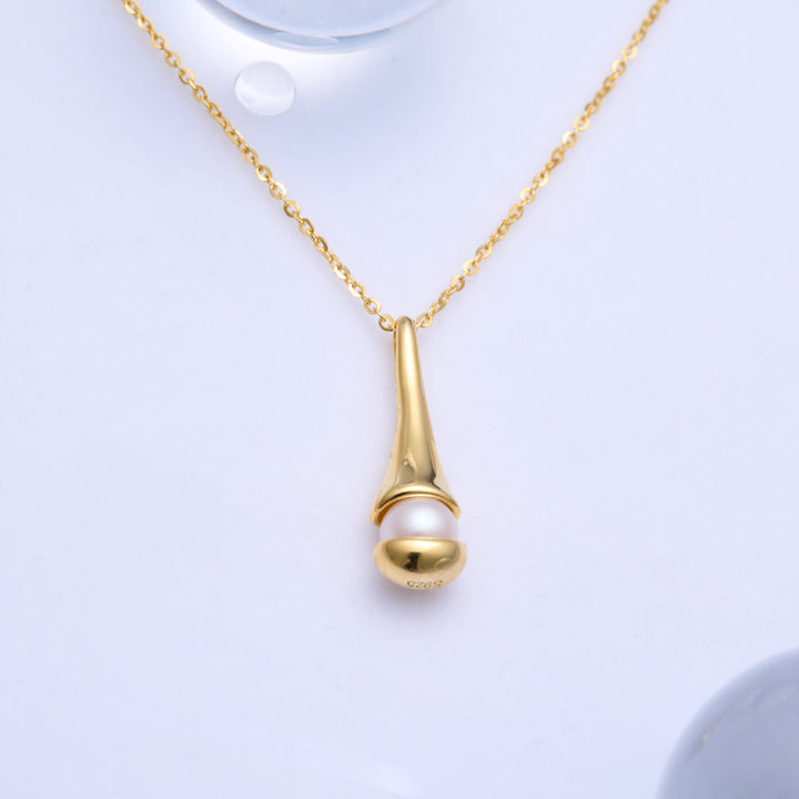 Collier de perles d'eau douce de qualité supérieure WN00687 | FLUIDE