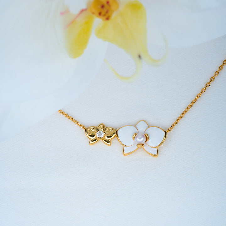 Collier de perles d'eau douce de qualité supérieure WN00688 | ORCHIDÉE