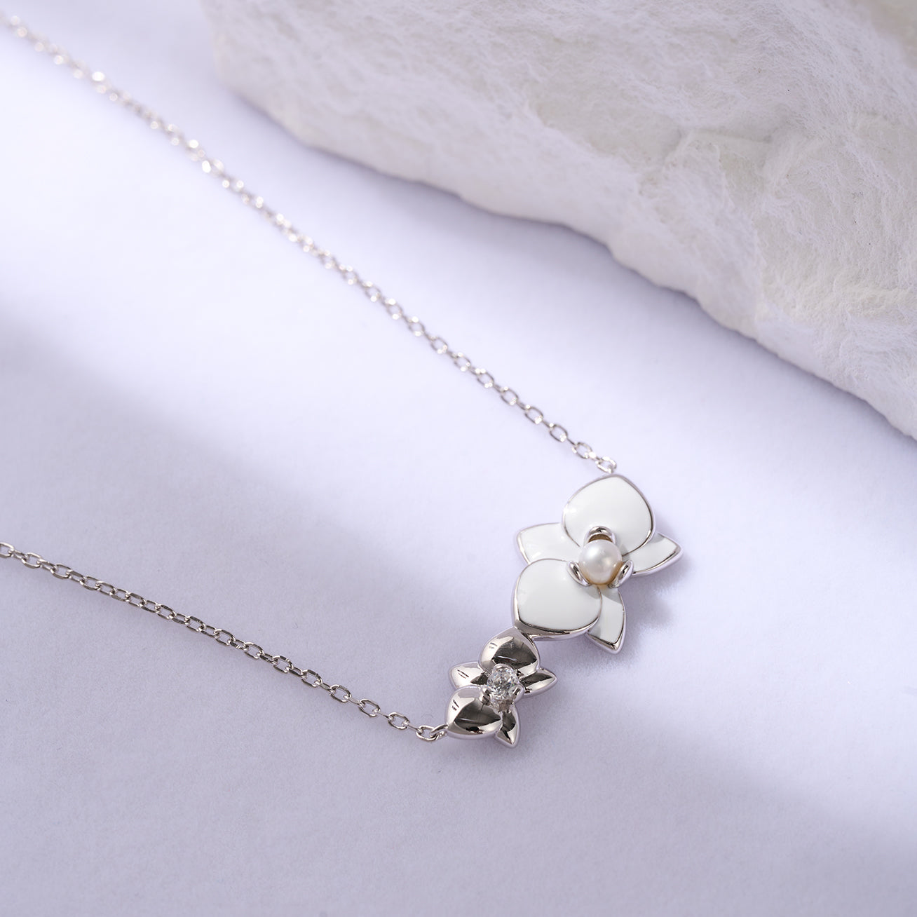 Top Grade Freshwater Pearl Set WS00119 | ORCHID - PEARLY LUSTRE