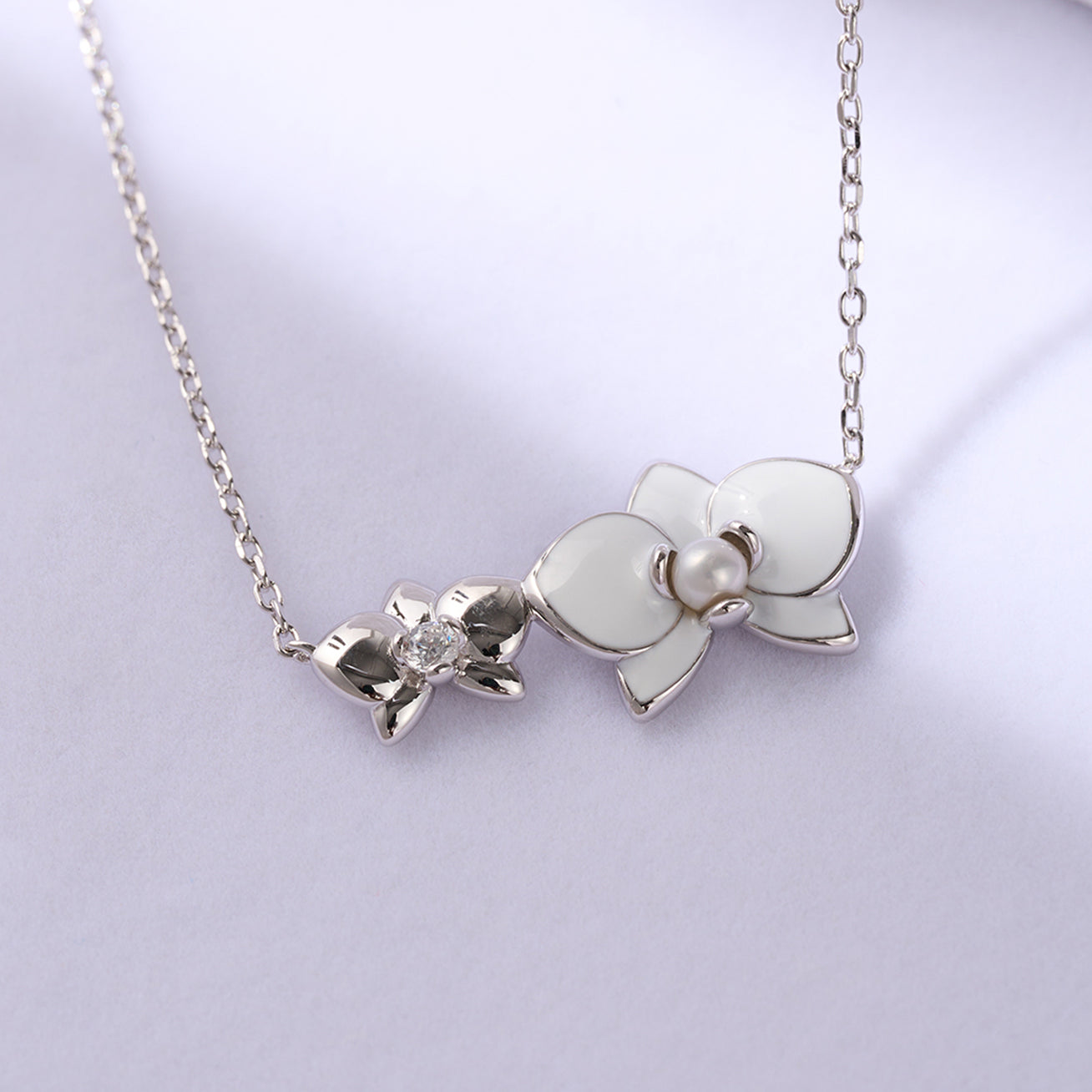 Top Grade Freshwater Pearl Set WS00119 | ORCHID - PEARLY LUSTRE