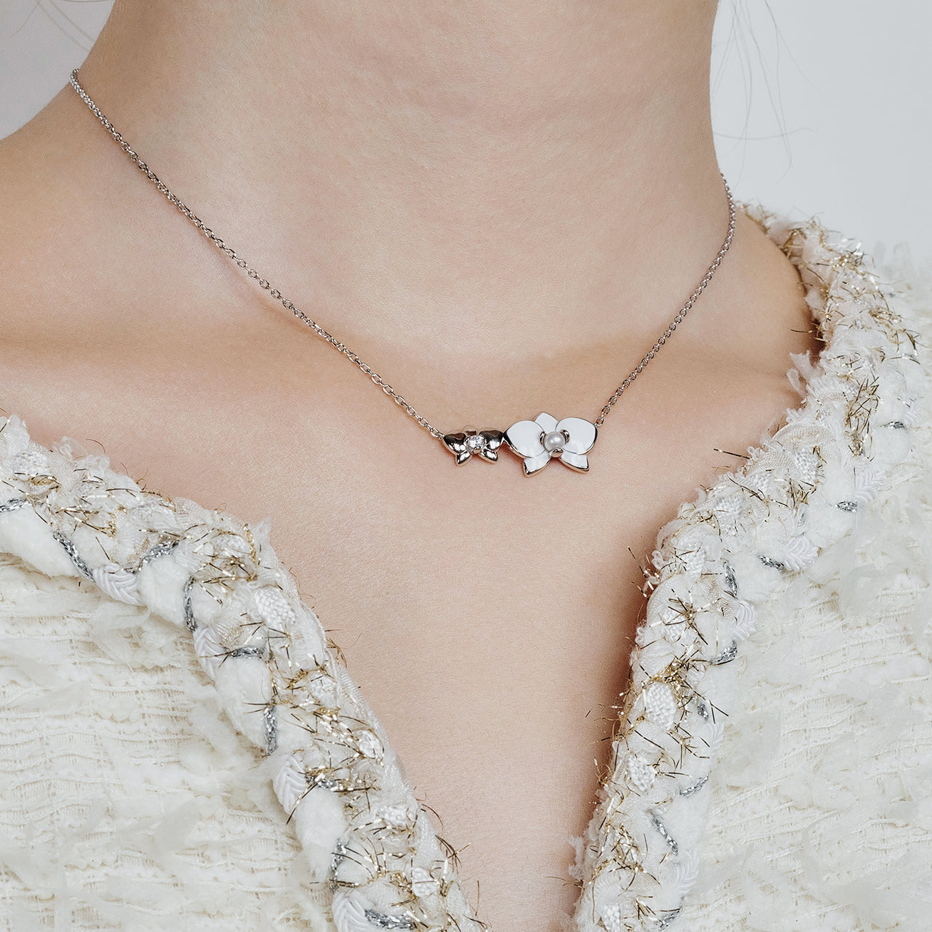 Top Grade Freshwater Pearl Set WS00119 | ORCHID - PEARLY LUSTRE