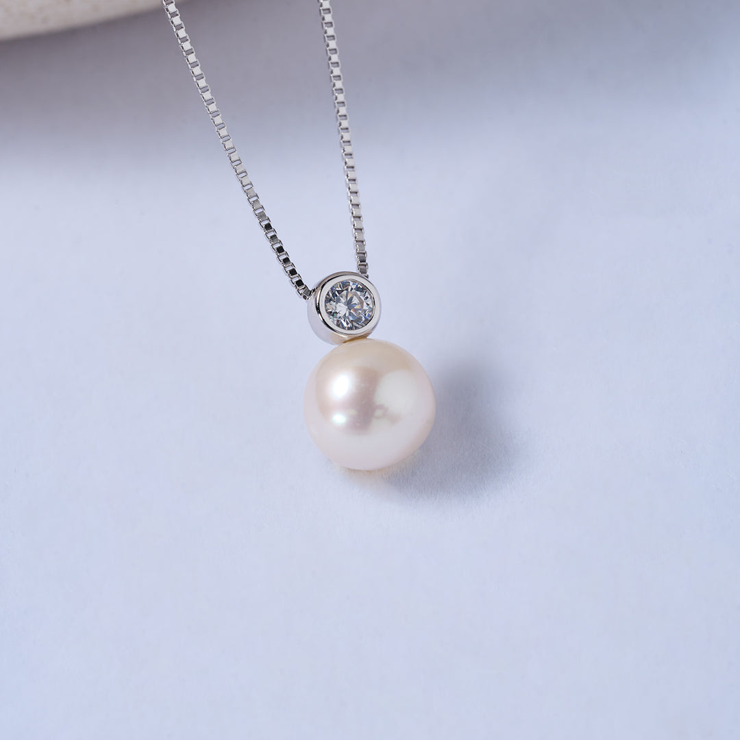 Top Grade Freshwater Pearl Necklace WN00691| BUBBLE - PEARLY LUSTRE