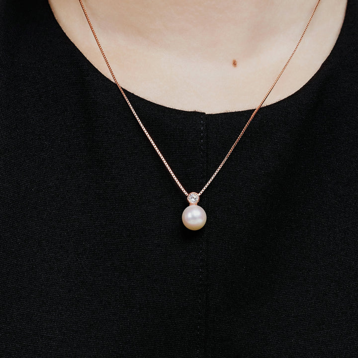 Collier de perles d'eau douce de qualité supérieure WN00692| BULLE