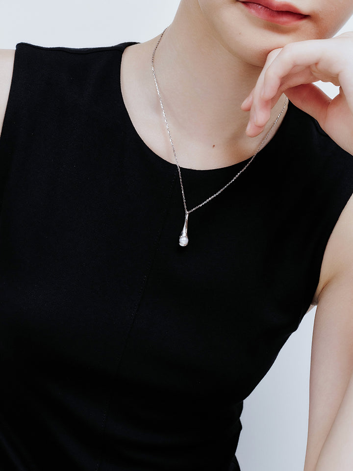 Collar de perlas de agua dulce de primera calidad WN00694 | LÍQUIDO
