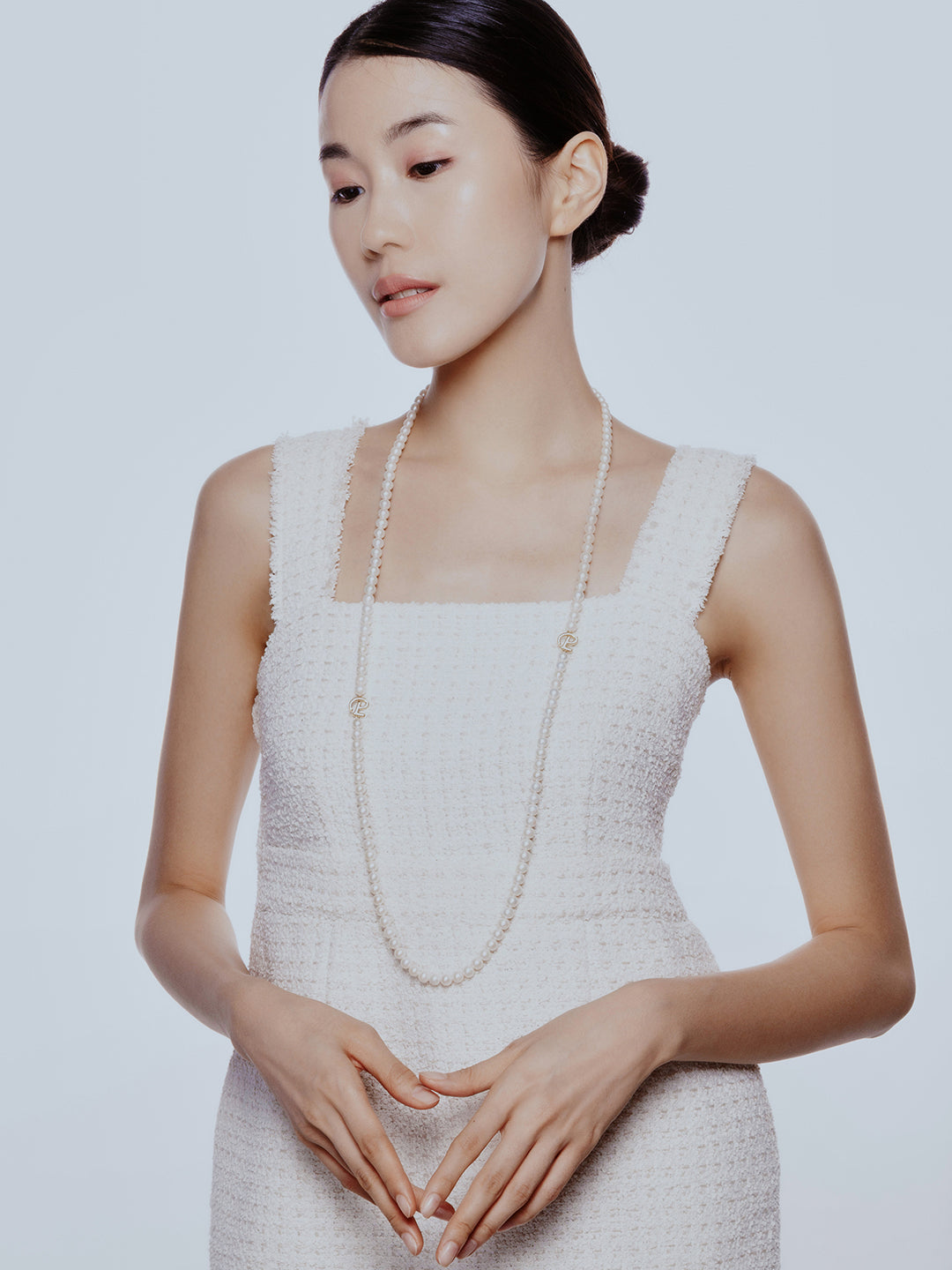 Elegante collana di perle d&