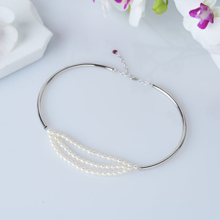 Collier de perles d'eau douce Top Lustre WN00723 | CONNECTER