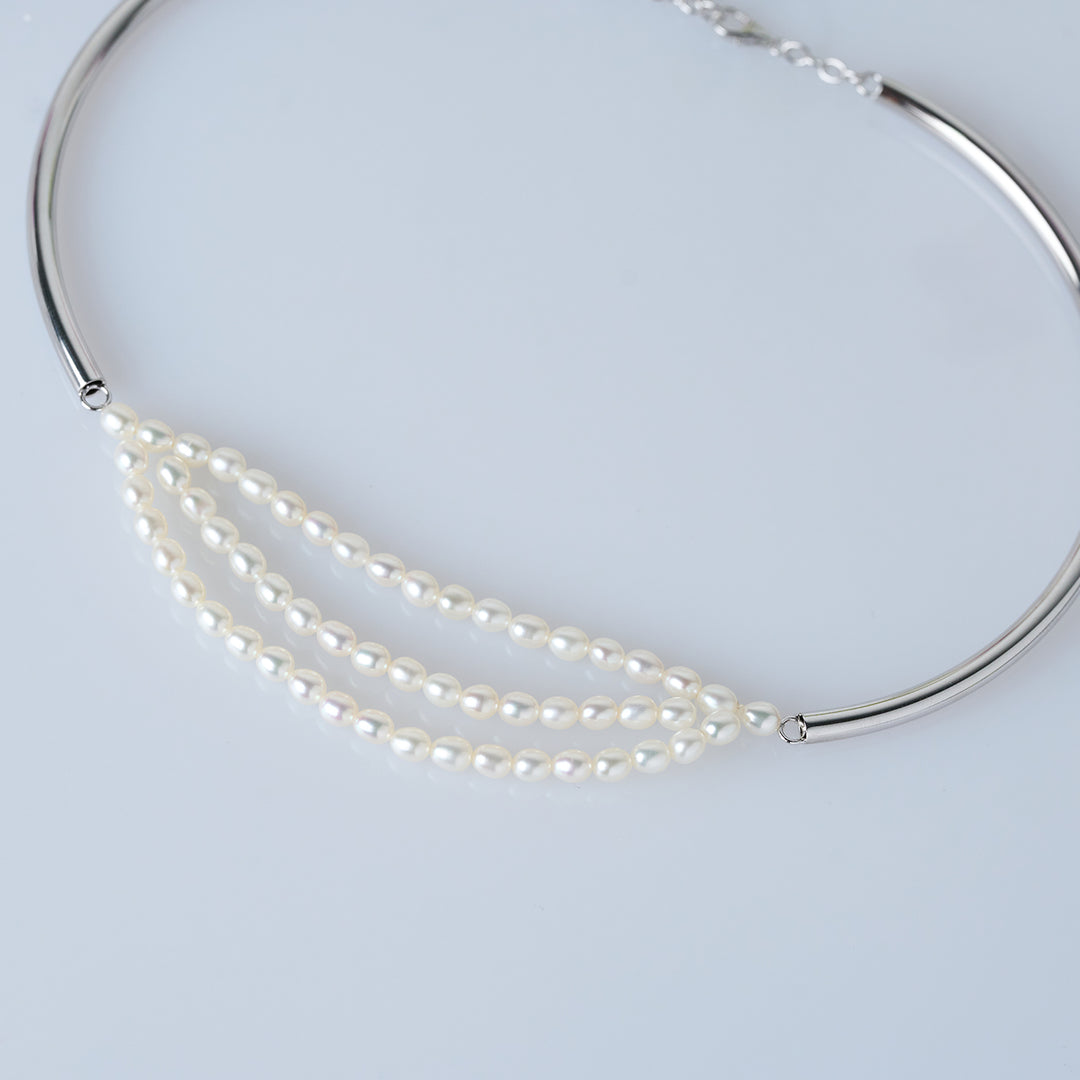 Collier de perles d'eau douce Top Lustre WN00723 | CONNECTER