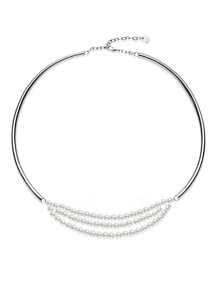 Collana di Perle d'Acqua Dolce Top Lustre WN00723 | COLLEGARE