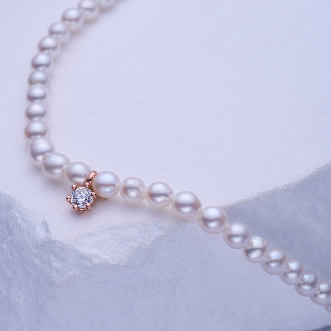 New Yorker Freshwater Pearl Necklace WN00727 - PEARLY LUSTRE