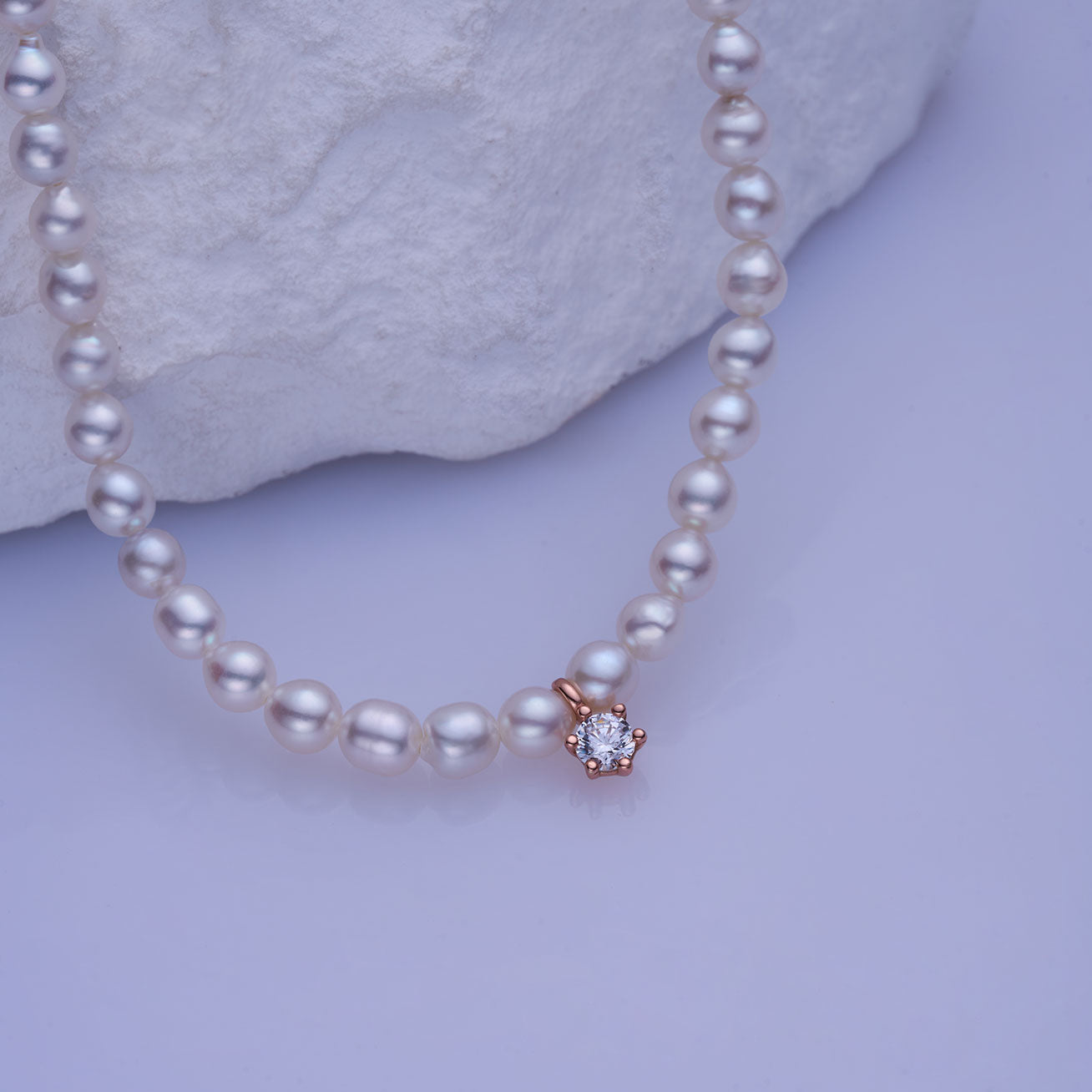 New Yorker Freshwater Pearl Necklace WN00727 - PEARLY LUSTRE