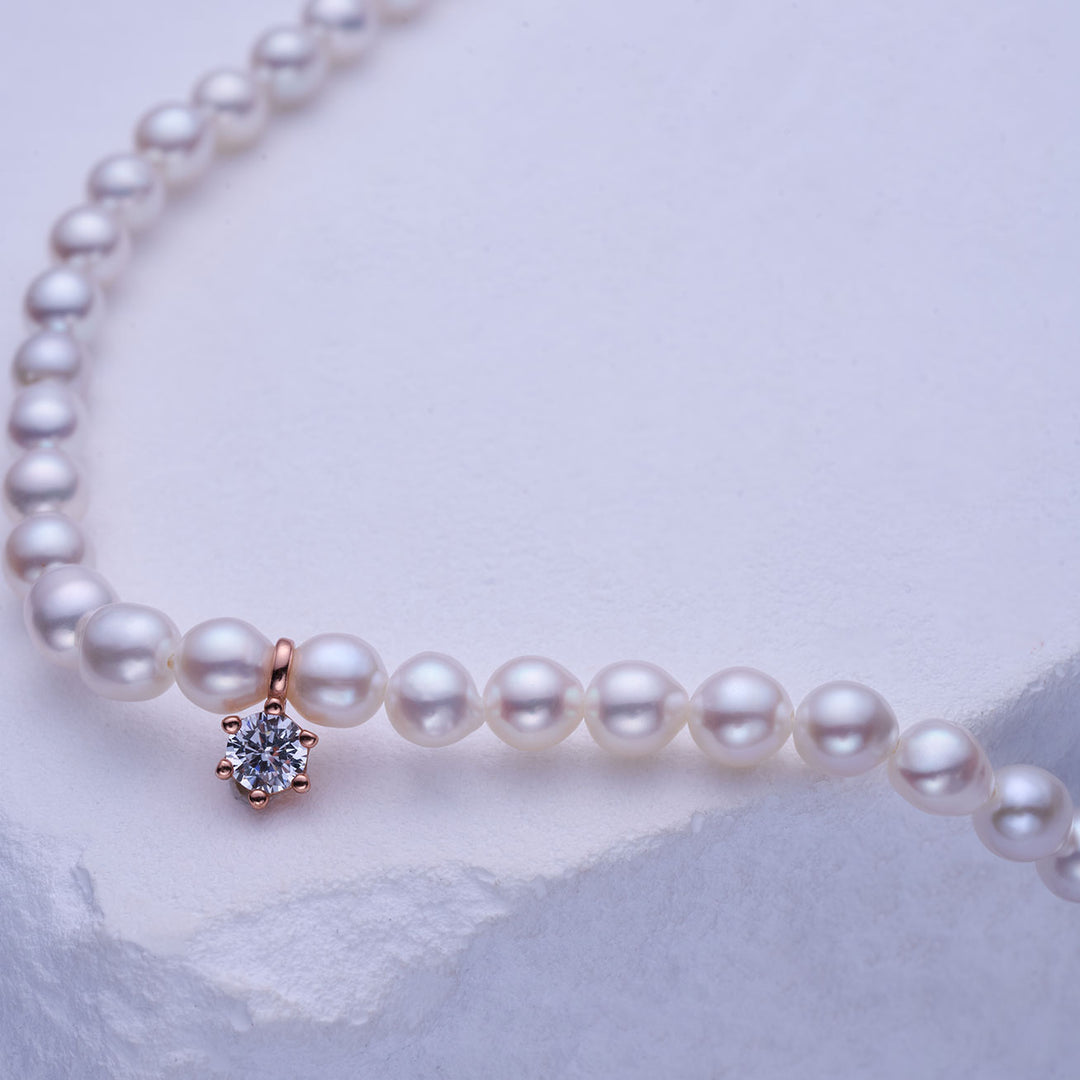 New Yorker Freshwater Pearl Necklace WN00727 - PEARLY LUSTRE