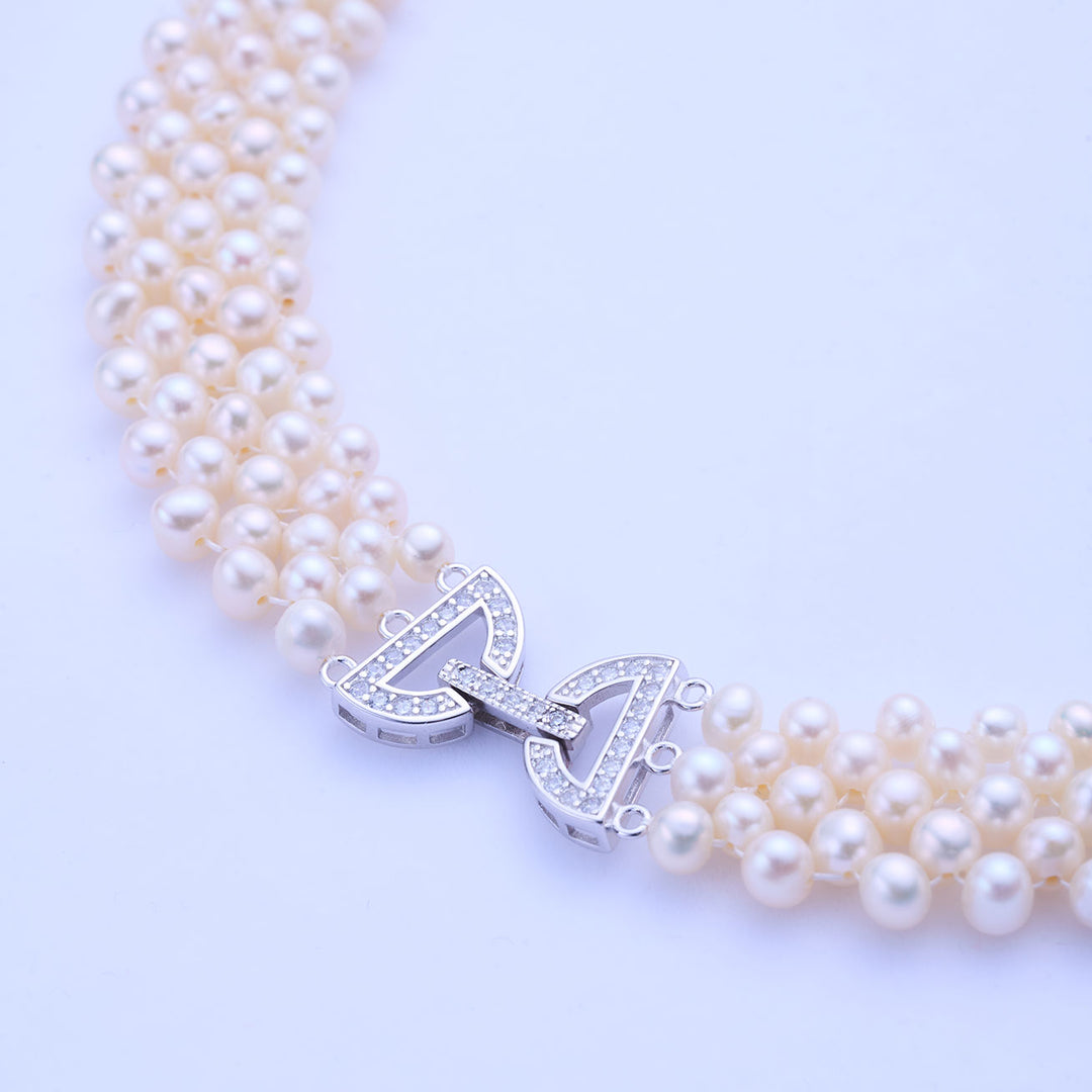 Kalung Mutiara Air Tawar yang Elegan WN00735