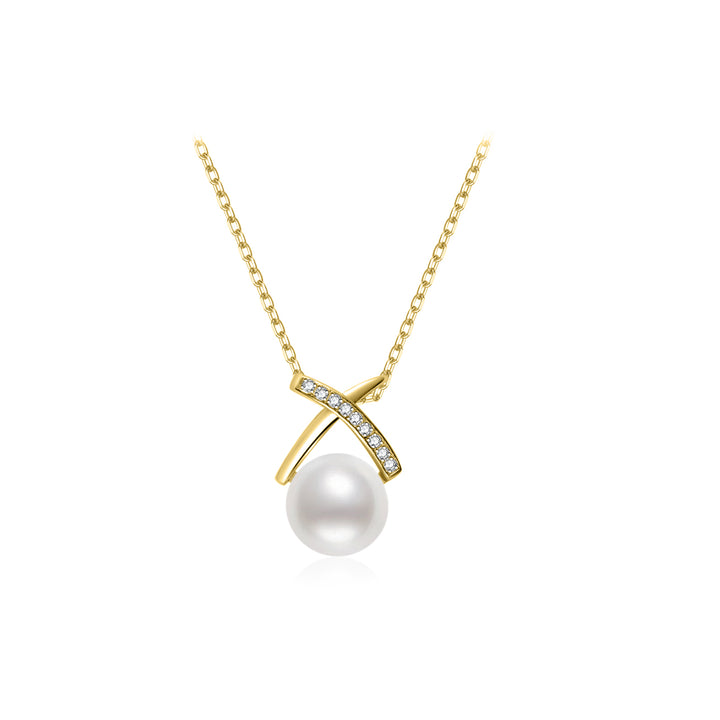 Collana di Perle d'Acqua Dolce di Alta Qualità WN00738 | Collezione X