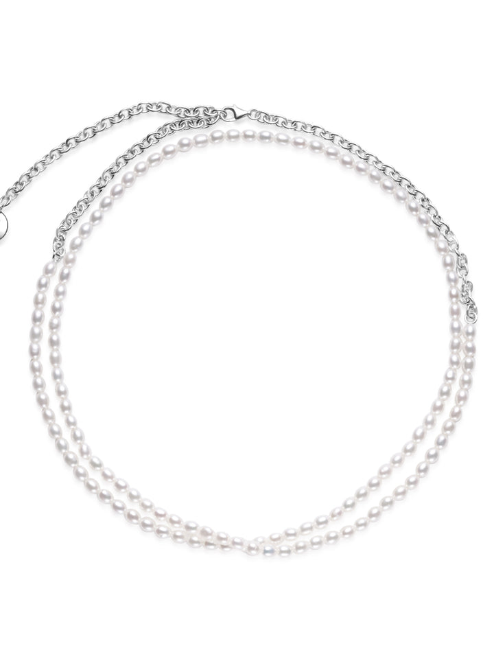 Collana di Perle d'Acqua Dolce Top Lustre WN00742 | COLLEGARE