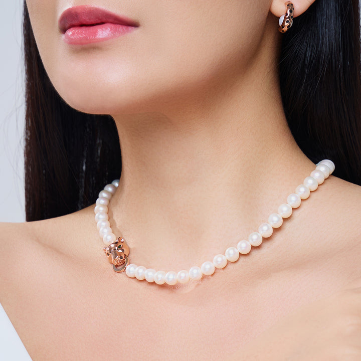 Collar de Perlas de Agua Dulce Top Lustre WN00748 | SAFARI