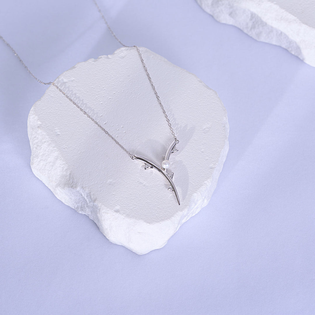 Top Grade Freshwater Pearl Necklace WN00752 | ROSE - PEARLY LUSTRE