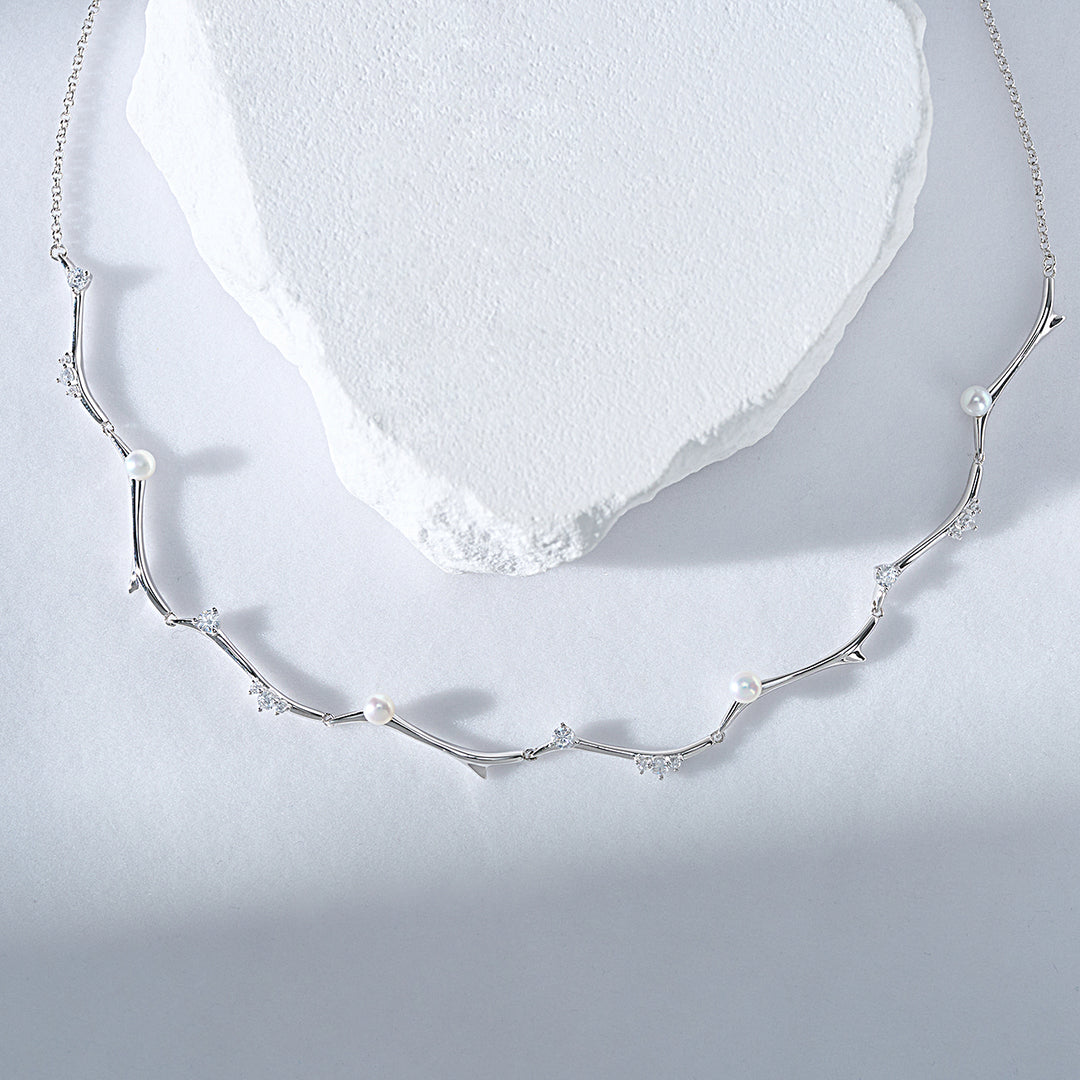 Top Grade Freshwater Pearl Necklace WN00754 | ROSE