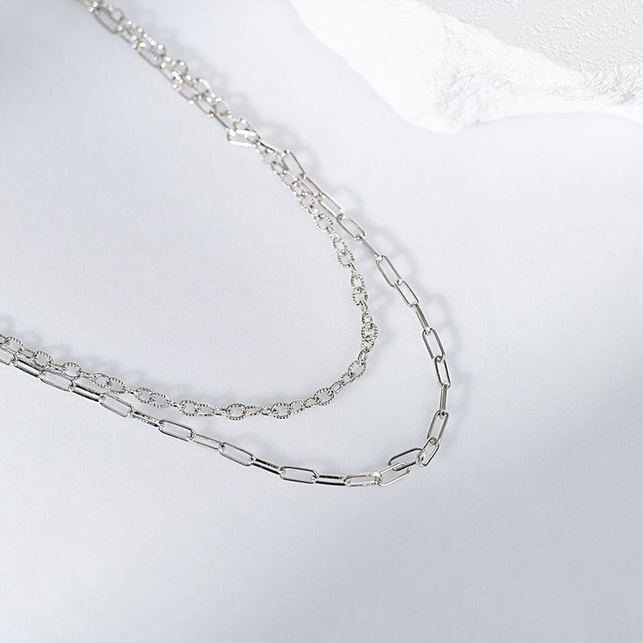 Double Chain Necklace WN00759 | Mix & Match