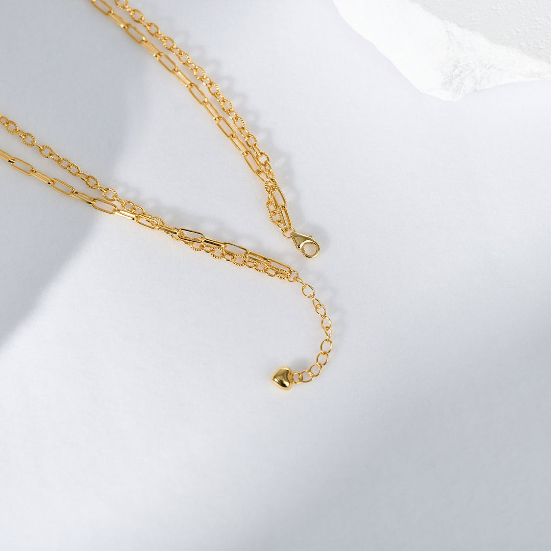 Collier à double chaîne WN00760 | Mix & Match