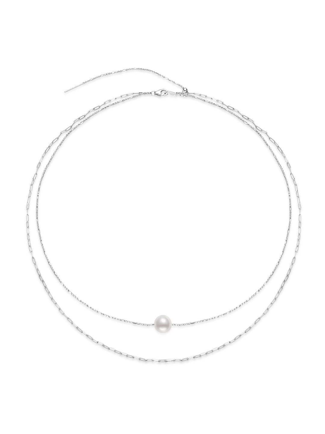 Collar de perlas de agua dulce intercambiable WN00762 | POSIBILIDADES