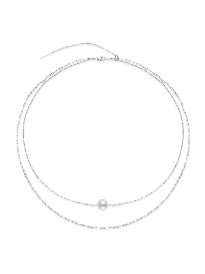 Collar de perlas de agua dulce intercambiable WN00762 | POSIBILIDADES